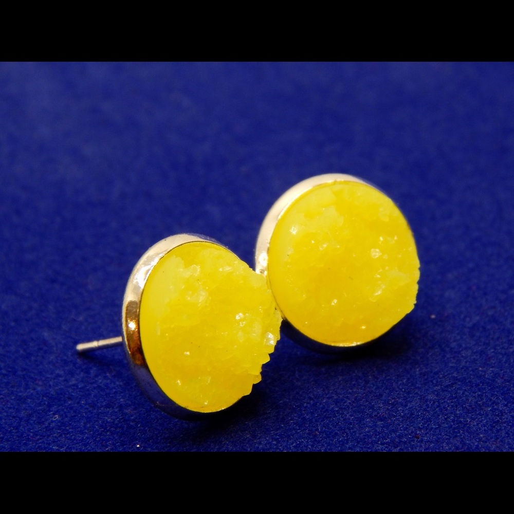 Druzy Stud Earrings